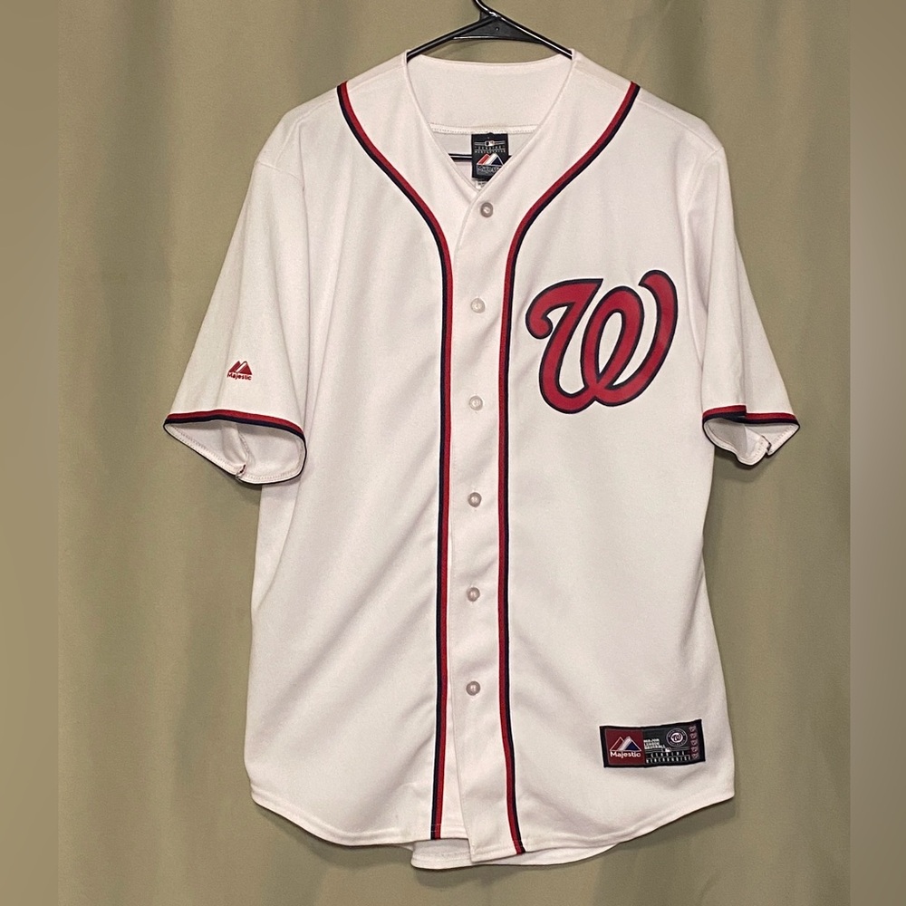 Anthony Rendon #6 Washington Nationals Sewn Majestic White Baseball Jersey Men M